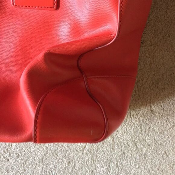Tory Burch Orange Robinson Double Zip Tote - Picture 12 of 12
